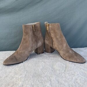 BRUNO MAGLI GUC VINNY SUEDE BOOTIE EU 39.5 ANKLE TAN LUXURY ZIP